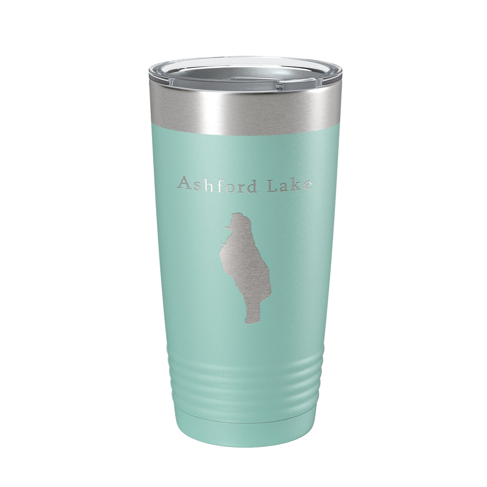 Ashford Lake Map Tumbler Travel Mug Insulated Laser Engraved Coffee Cup Connecticut 20 oz