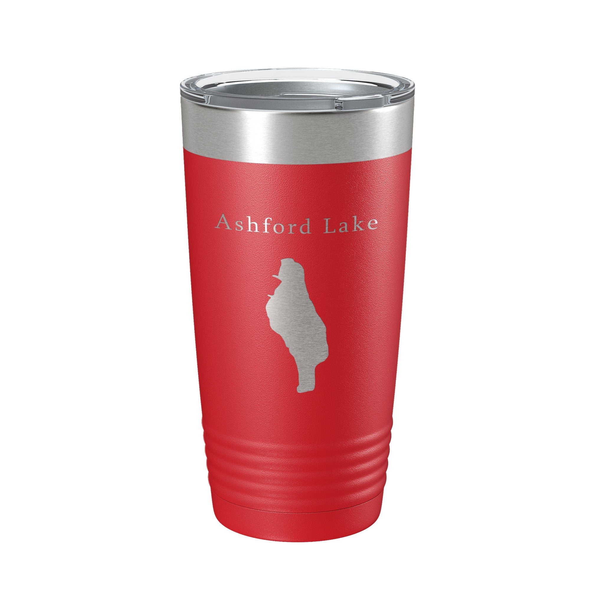 Ashford Lake Map Tumbler Travel Mug Insulated Laser Engraved Coffee Cup Connecticut 20 oz