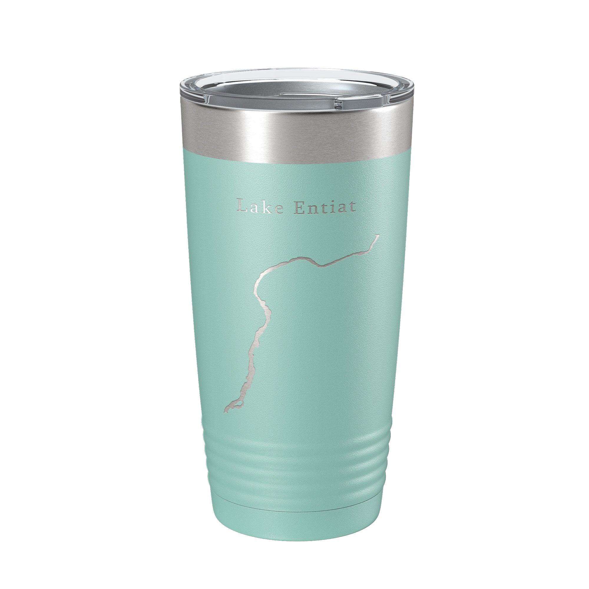Lake Entiat Map Tumbler Travel Mug Insulated Laser Engraved Coffee Cup Washington 20 oz