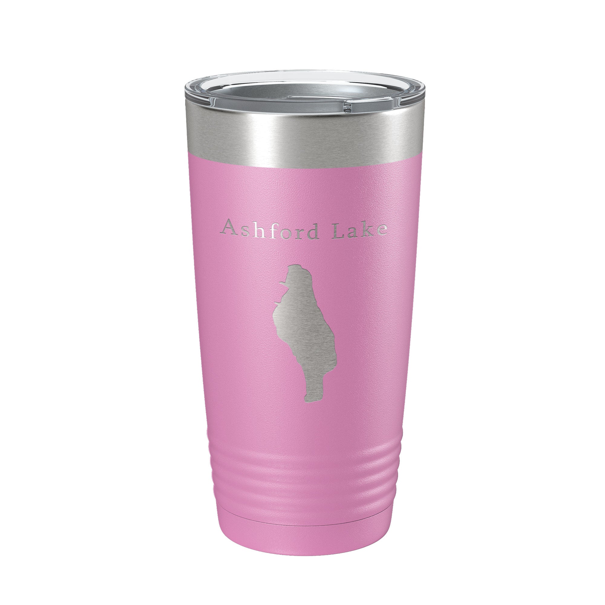 Ashford Lake Map Tumbler Travel Mug Insulated Laser Engraved Coffee Cup Connecticut 20 oz