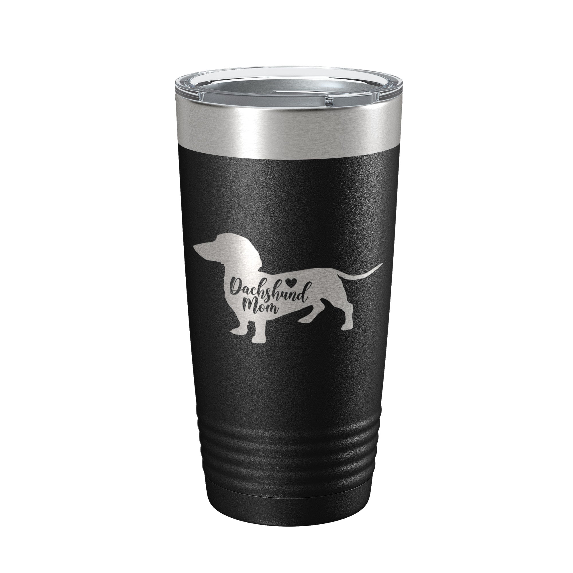 Dachshund Mom Tumbler Dog Travel Mug Gift Insulated Laser Engraved Coffee Cup 20 oz