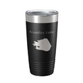 Standley Lake Map Tumbler Travel Mug Insulated Laser Engraved Coffee Cup Colorado 20 oz