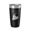 Merrill Creek Reservoir Tumbler Lake Map Travel Mug Insulated Laser Engraved Coffee Cup New Jersey 20 oz