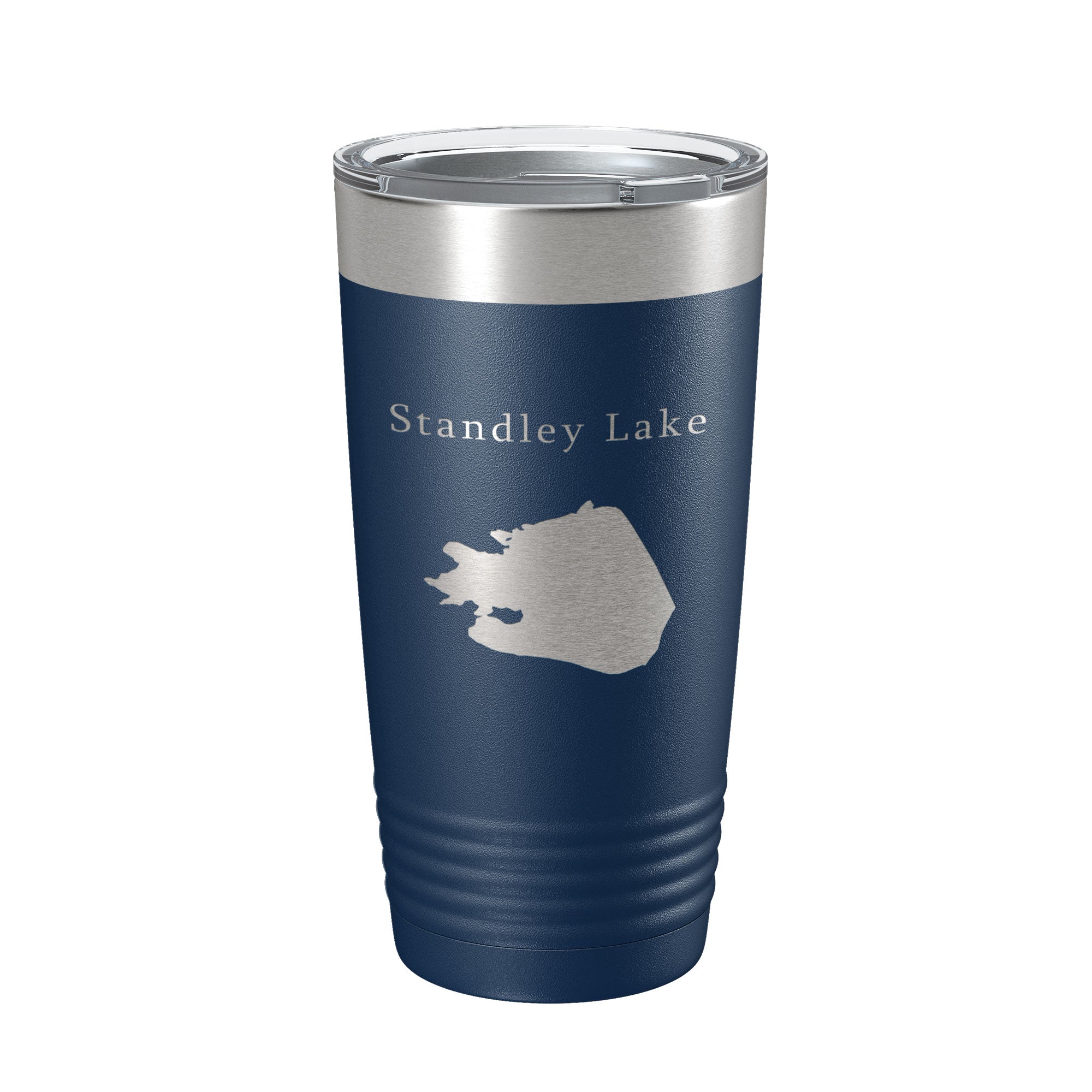 Standley Lake Map Tumbler Travel Mug Insulated Laser Engraved Coffee Cup Colorado 20 oz